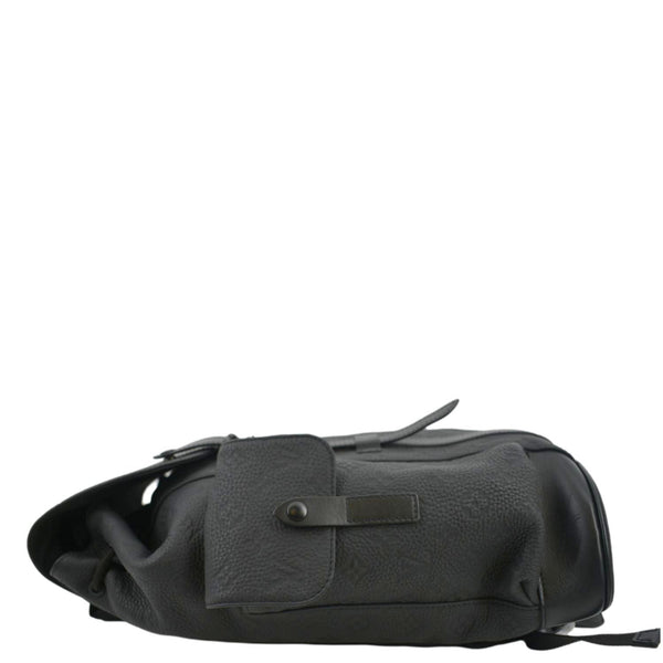 LOUIS VUITTON Christopher PM Monogram Taurillon Leather Backpack Bag Black