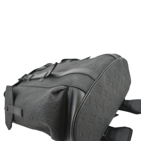 LOUIS VUITTON Christopher PM Monogram Taurillon Leather Backpack Bag Black