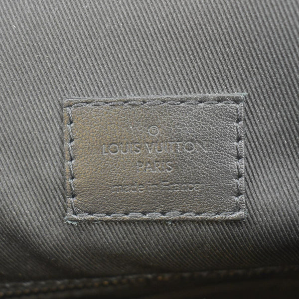 LOUIS VUITTON Christopher PM Monogram Taurillon Leather Backpack Bag Black