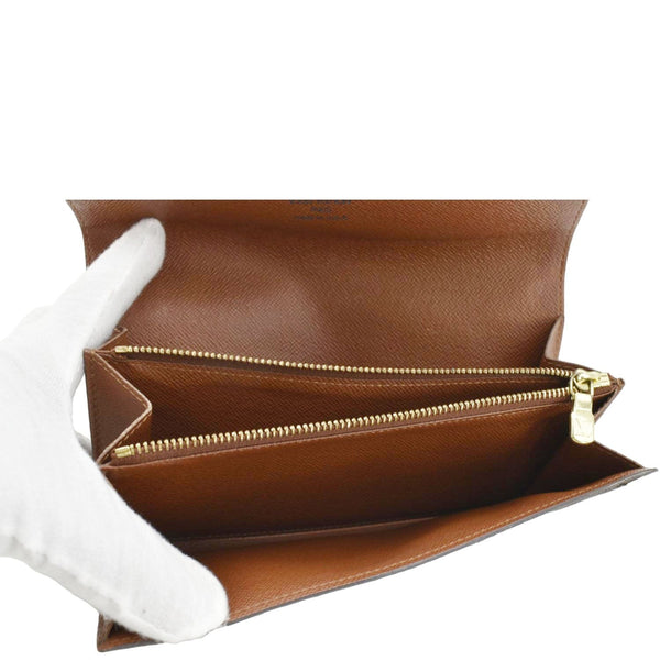 LOUIS VUITTON Sarah Vintage Monogram Canvas Wallet Brown