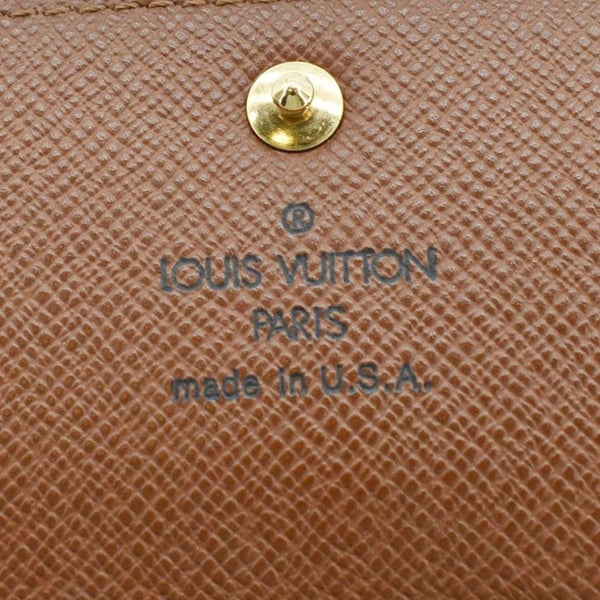 LOUIS VUITTON Sarah Vintage Monogram Canvas Wallet Brown