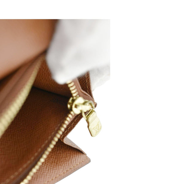 LOUIS VUITTON Sarah Vintage Monogram Canvas Wallet Brown