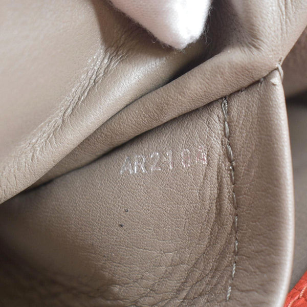 LOUIS VUITTON Capucines MM Taurillon Leather Satchel Bag Red