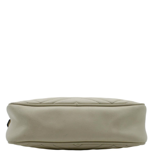 GUCCI GG Marmont Matelasse Leather Crossbody Bag Off White 447632