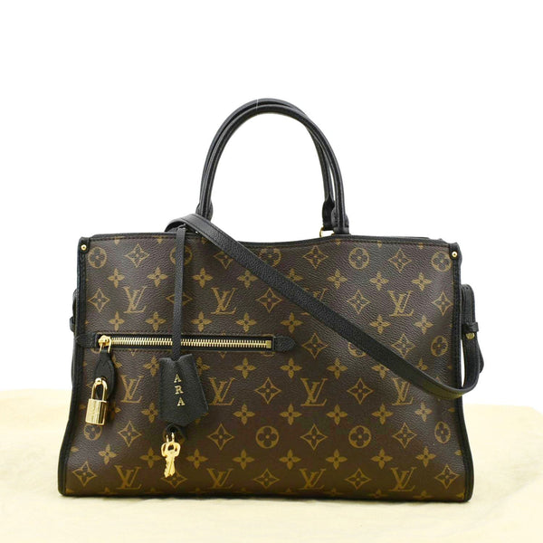 LOUIS VUITTON Popincourt NM Monogram Canvas Tote Bag Brown