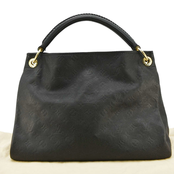 LOUIS VUITTON Artsy MM Monogram Empreinte Leather Shoulder Bag Black