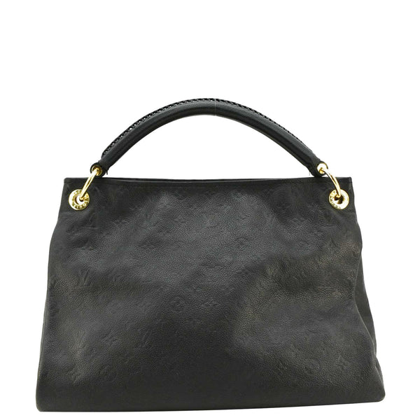 LOUIS VUITTON Artsy MM Monogram Empreinte Leather Shoulder Bag Black