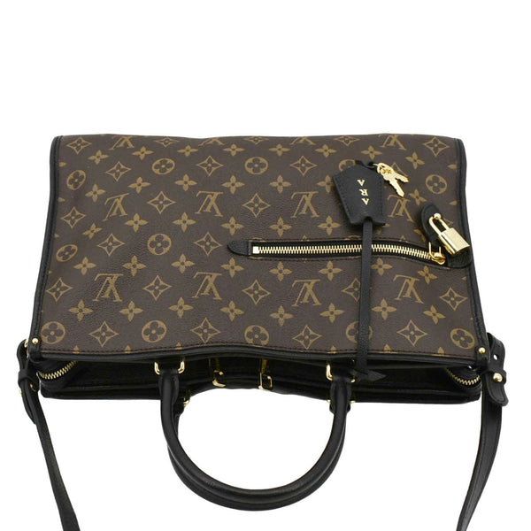 LOUIS VUITTON Popincourt NM Monogram Canvas Tote Bag Brown