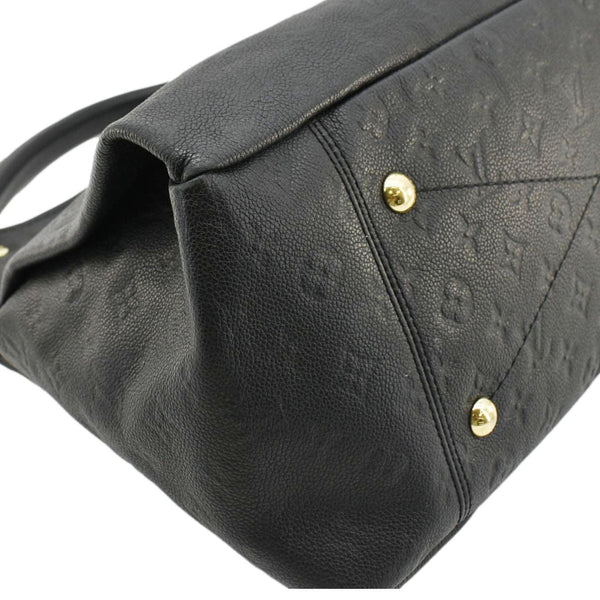 LOUIS VUITTON Artsy MM Monogram Empreinte Leather Shoulder Bag Black