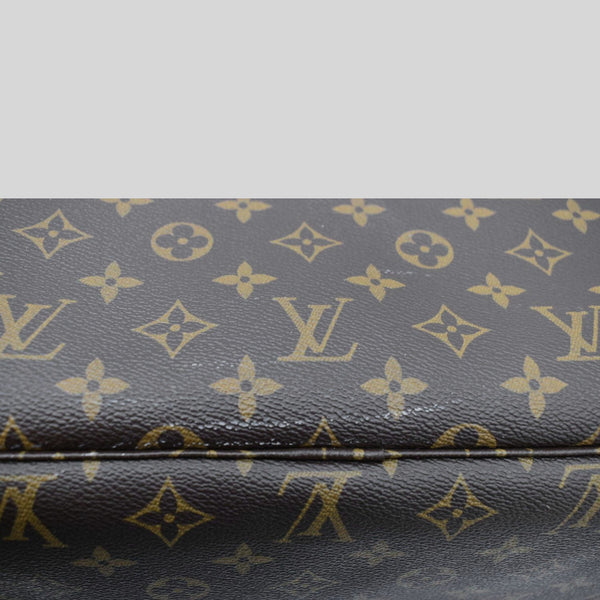 LOUIS VUITTON Neverfull GM Monogram Canvas Shoulder Bag Fuchsia