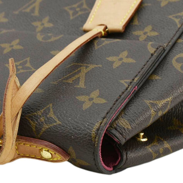 LOUIS VUITTON Cluny BB Monogram Canvas Shoulder Bag Brown