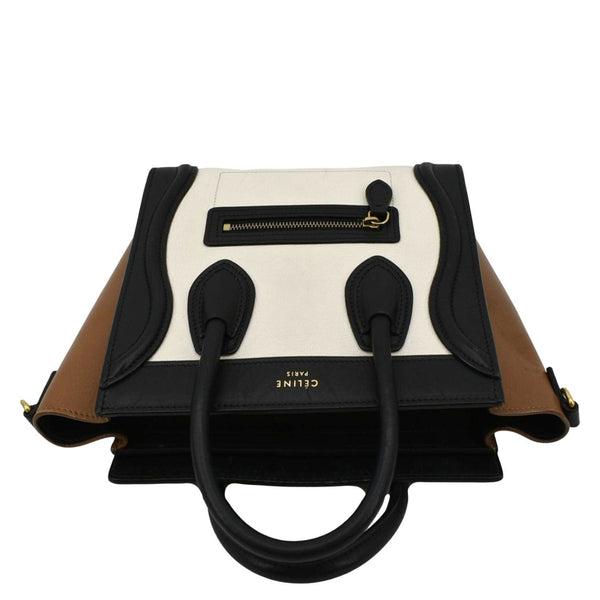 CELINE Nano Luggage Leather Shoulder Bag Tricolor