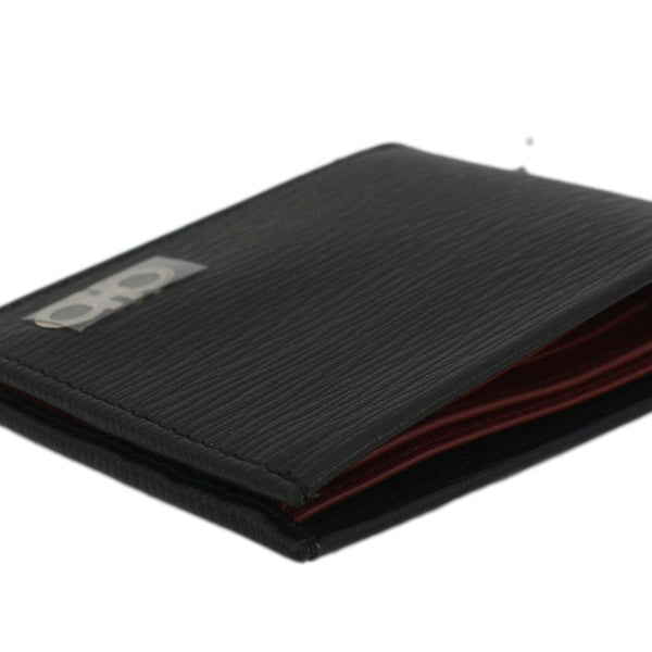 SALVATORE FERRAGAMO Gancini Leather Bi-Fold Wallet Black