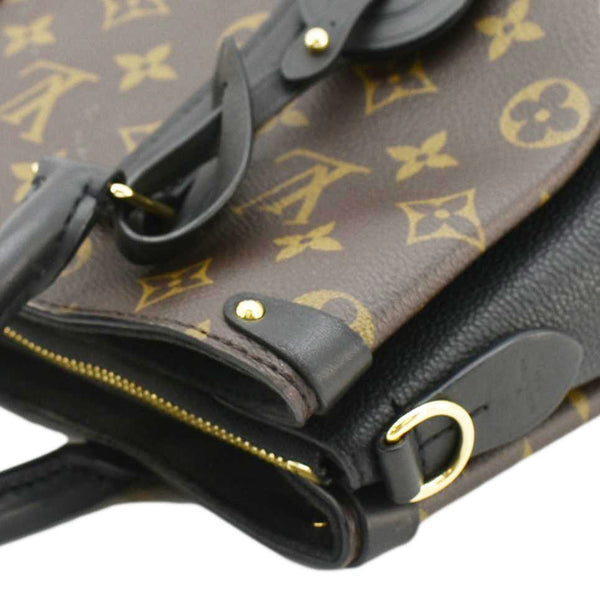 LOUIS VUITTON Soufflot BB Monogram Canvas Shoulder Bag Black