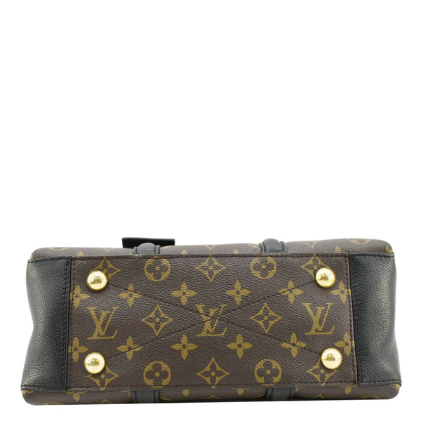 LOUIS VUITTON Soufflot BB Monogram Canvas Shoulder Bag Black