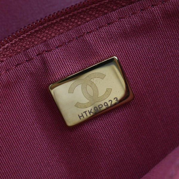 CHANEL CC Mini Flap Quilted Leather Shoulder Bag Magenta