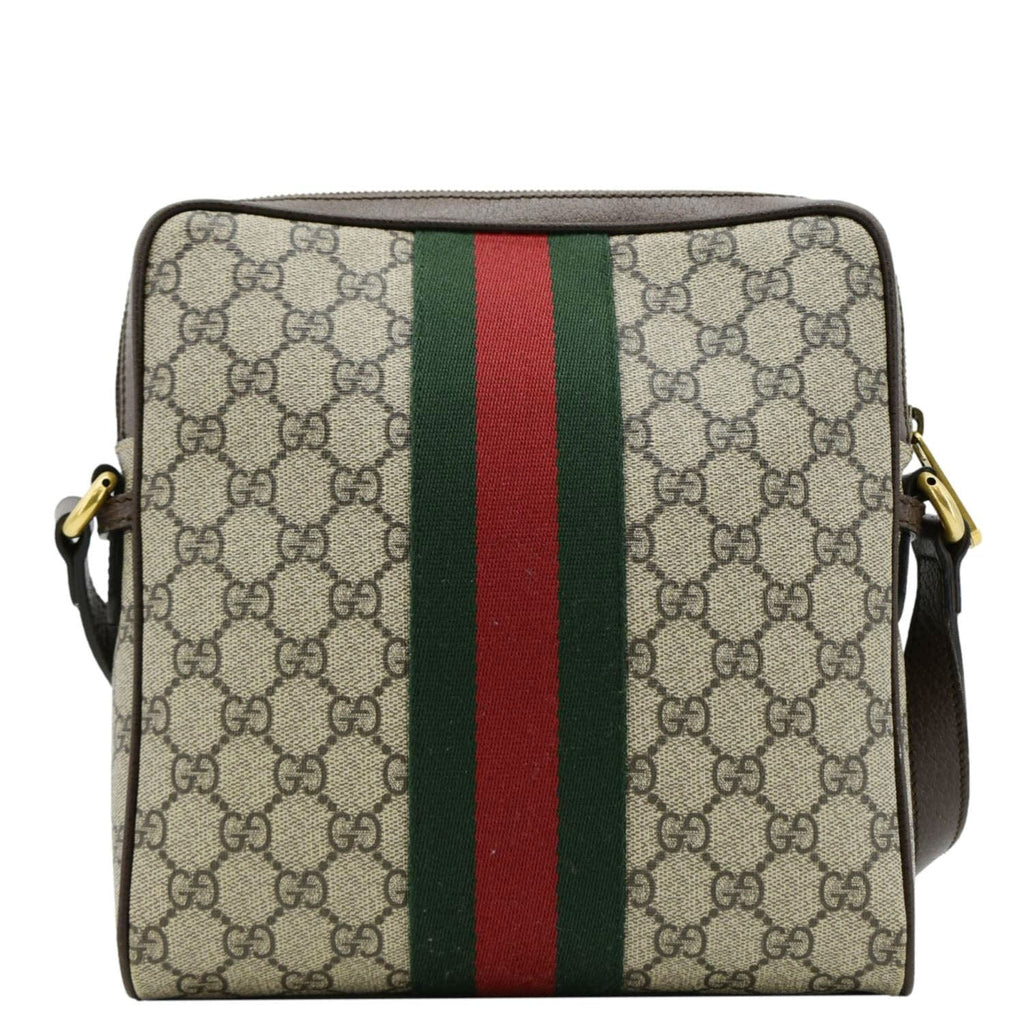 GUCCI Ophidia Small GG Canvas Beige Messenger Bag 