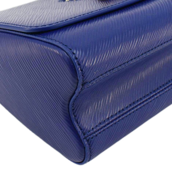 LOUIS VUITTON Twist MM Epi grained leather Shoulder Bag Dot Blue