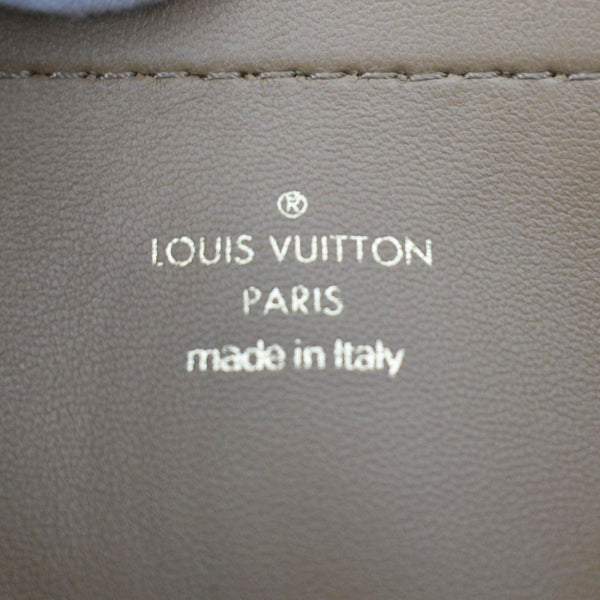LOUIS VUITTON Coussin Pochette Monogram Leather Crossbody Bag Camel