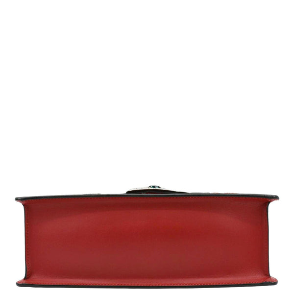 GUCCI Lilith Bamboo Leather Top Handle Shoulder Bag Red 453751