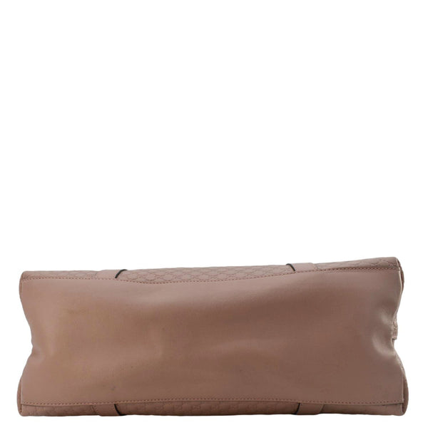 GUCCI Large Microguccissima Leather Tote Bag Dusty Pink 449655