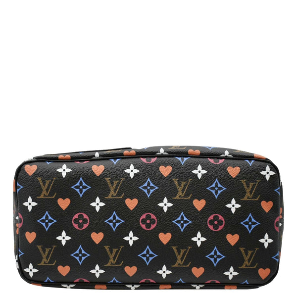 LOUIS VUITTON Game On Neverfull MM Monogram Canvas Tote Bag Black
