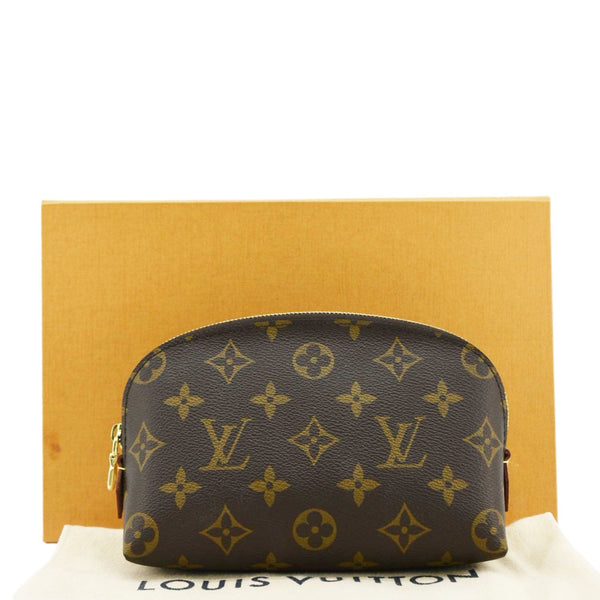 LOUIS VUITTON PM Monogram Canvas Cosmetic Pouch Brown