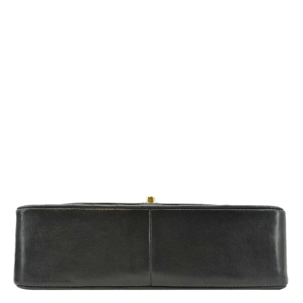 CHANEL Diana Flap Vintage Quilted Leather Shoulder Bag Black