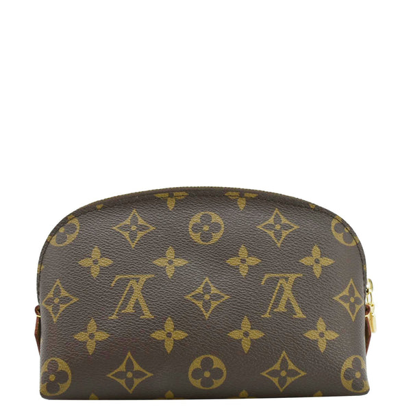 LOUIS VUITTON PM Monogram Canvas Cosmetic Pouch Brown