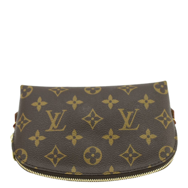 LOUIS VUITTON PM Monogram Canvas Cosmetic Pouch Brown