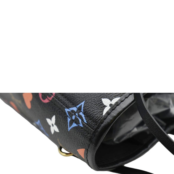 LOUIS VUITTON Game On Neverfull MM Monogram Canvas Tote Bag Black