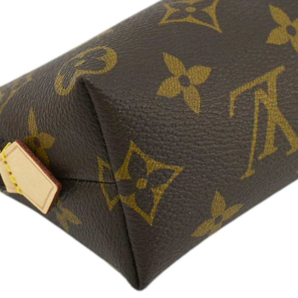 LOUIS VUITTON PM Monogram Canvas Cosmetic Pouch Brown