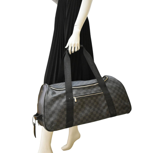 LOUIS VUITTON Damier Graphite Rolling Travel Bag Black dummyu look