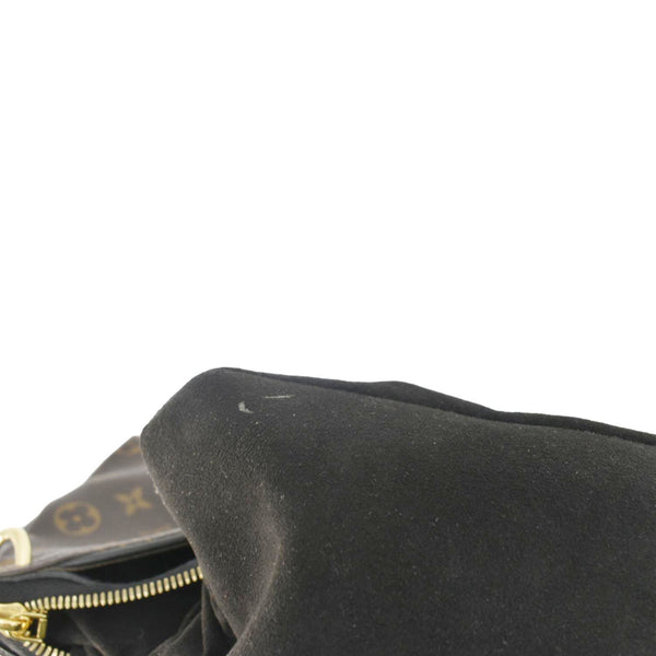 LOUIS VUITTON Pallas MM Monogram Canvas Shoulder Bag Brown