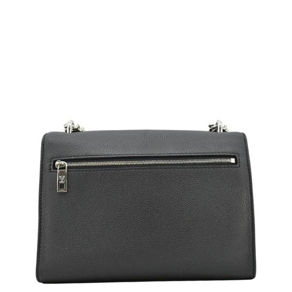 LOUIS VUITTON Mylockme Leather Chain Crossbody Bag Black