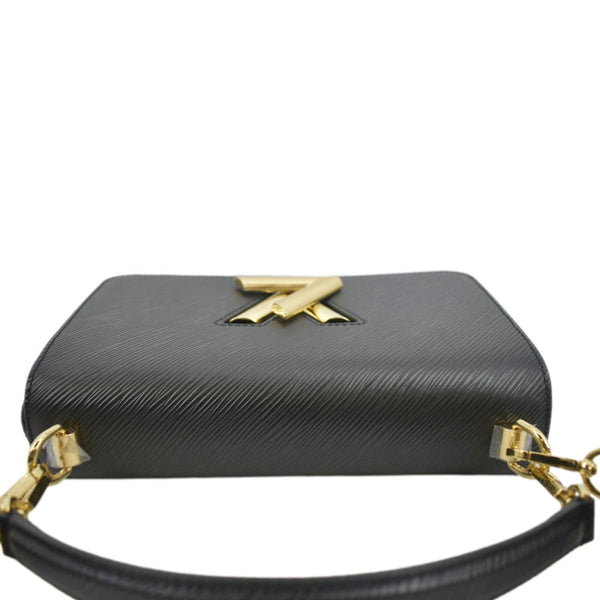 LOUIS VUITTON LV Twist MM Epi Leather Shoulder Bag Black