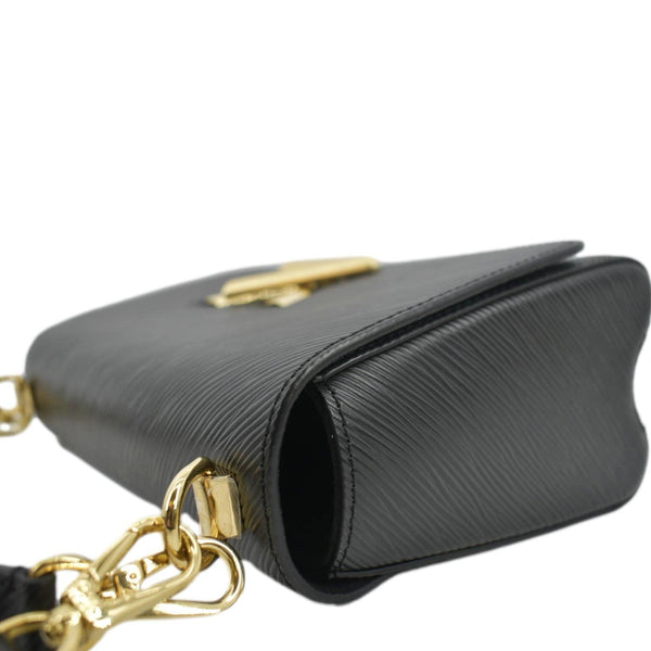 LOUIS VUITTON LV Twist MM Epi Leather Shoulder Bag Black