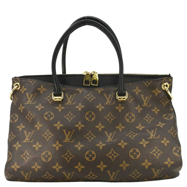 LOUIS VUITTON Pallas MM Monogram Canvas Shoulder Bag Brown