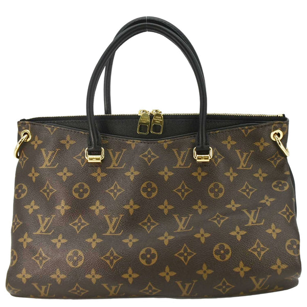 LOUIS VUITTON Pallas MM Monogram Canvas Shoulder Bag Brown