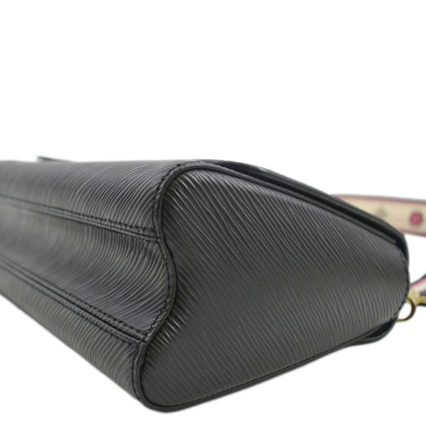 LOUIS VUITTON LV Twist MM Epi Leather Shoulder Bag Black