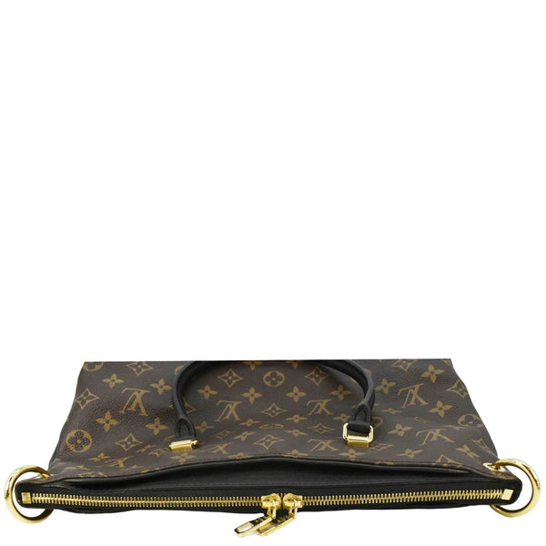 LOUIS VUITTON Pallas MM Monogram Canvas Shoulder Bag Brown