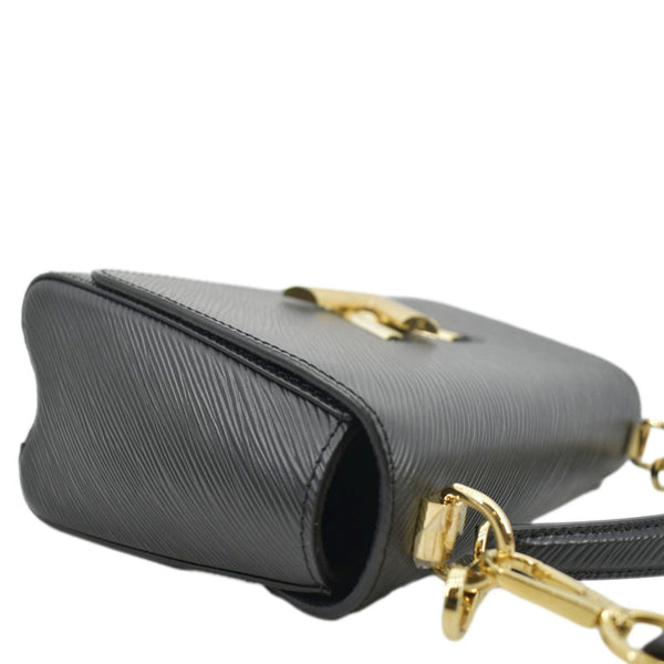 LOUIS VUITTON LV Twist MM Epi Leather Shoulder Bag Black