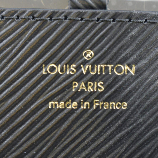 LOUIS VUITTON LV Twist MM Epi Leather Shoulder Bag Black