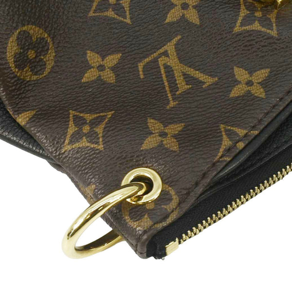 LOUIS VUITTON Pallas MM Monogram Canvas Shoulder Bag Brown