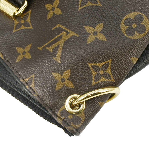 LOUIS VUITTON Pallas MM Monogram Canvas Shoulder Bag Brown