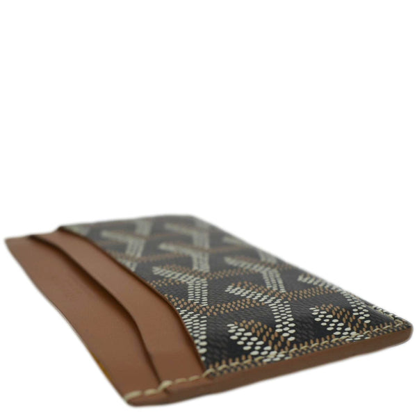 GOYARD Saint Sulpice Canvas Card Holder Tan