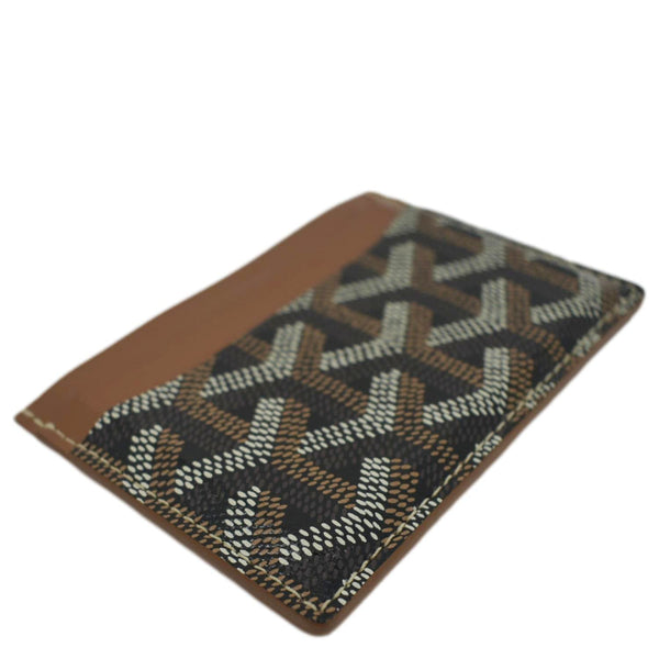 GOYARD Saint Sulpice Canvas Card Holder Tan