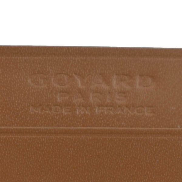 GOYARD Saint Sulpice Canvas Card Holder Tan