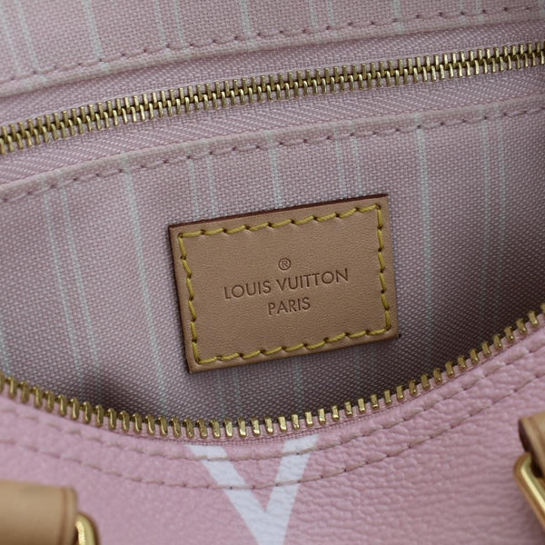 LOUIS VUITTON Speedy Bandouliere 25 By The Pool Giant Monogram Shoulder Bag Multicolor