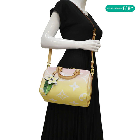 LOUIS VUITTON Speedy Bandouliere 25 By The Pool Giant Monogram Shoulder Bag Multicolor